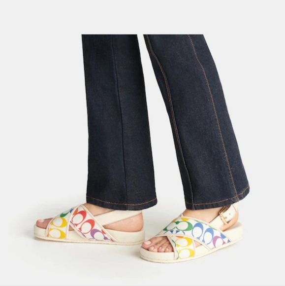 COACH rainbow sandals - Picture 3 of 3
